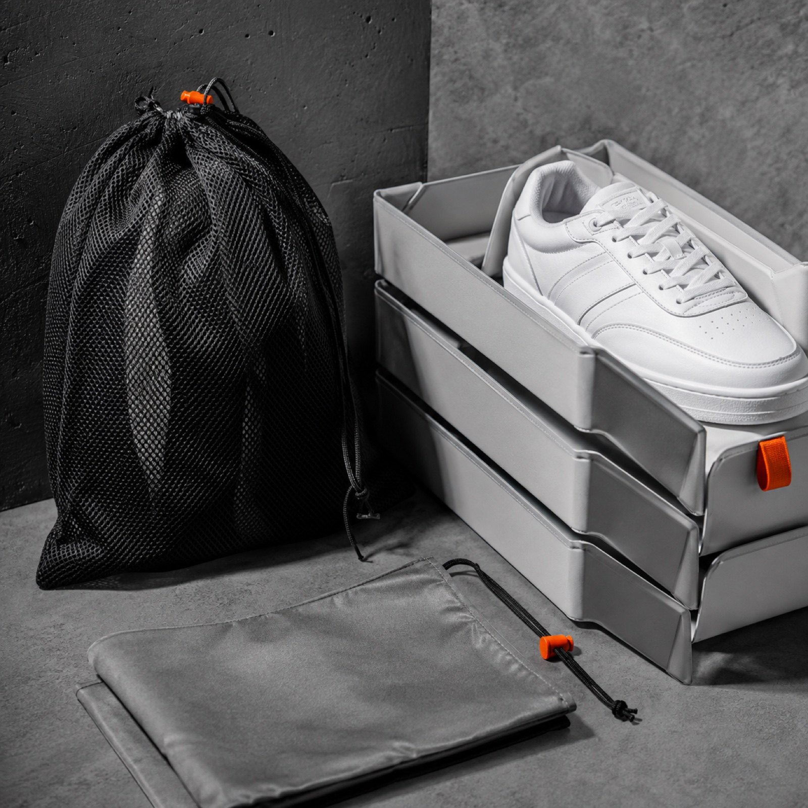 Folded sneaker storage from the SH SNEAKERS range