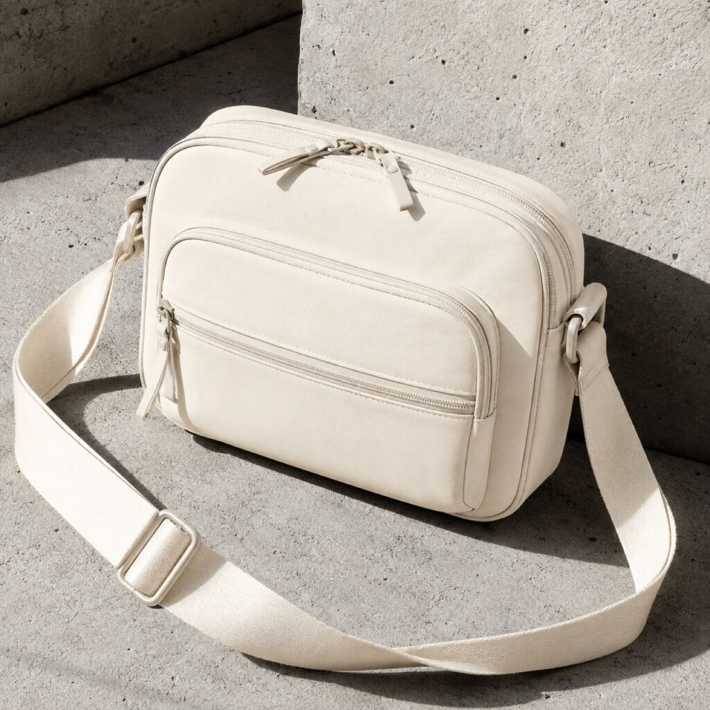 Core compact sling bag — Crossbody Bags by SH SNEAKERS. product photograph on a white background.