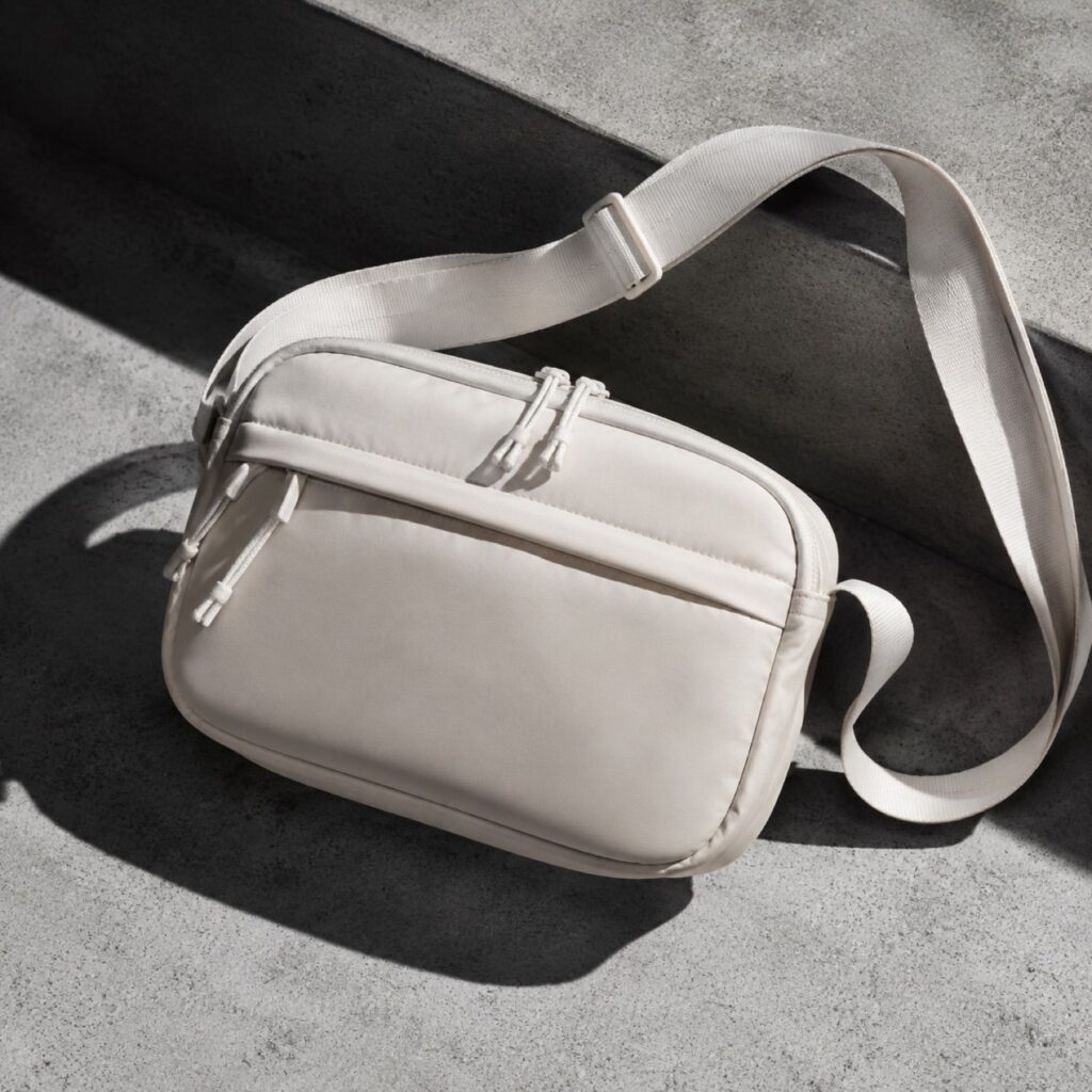 Slate compact sling bag — Crossbody Bags by SH SNEAKERS. product photograph on a white background.