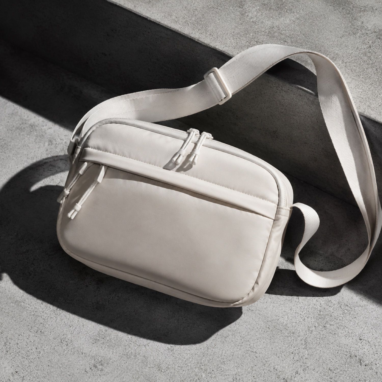 Slate compact sling bag — Crossbody Bags by SH SNEAKERS. product photograph on a white background.