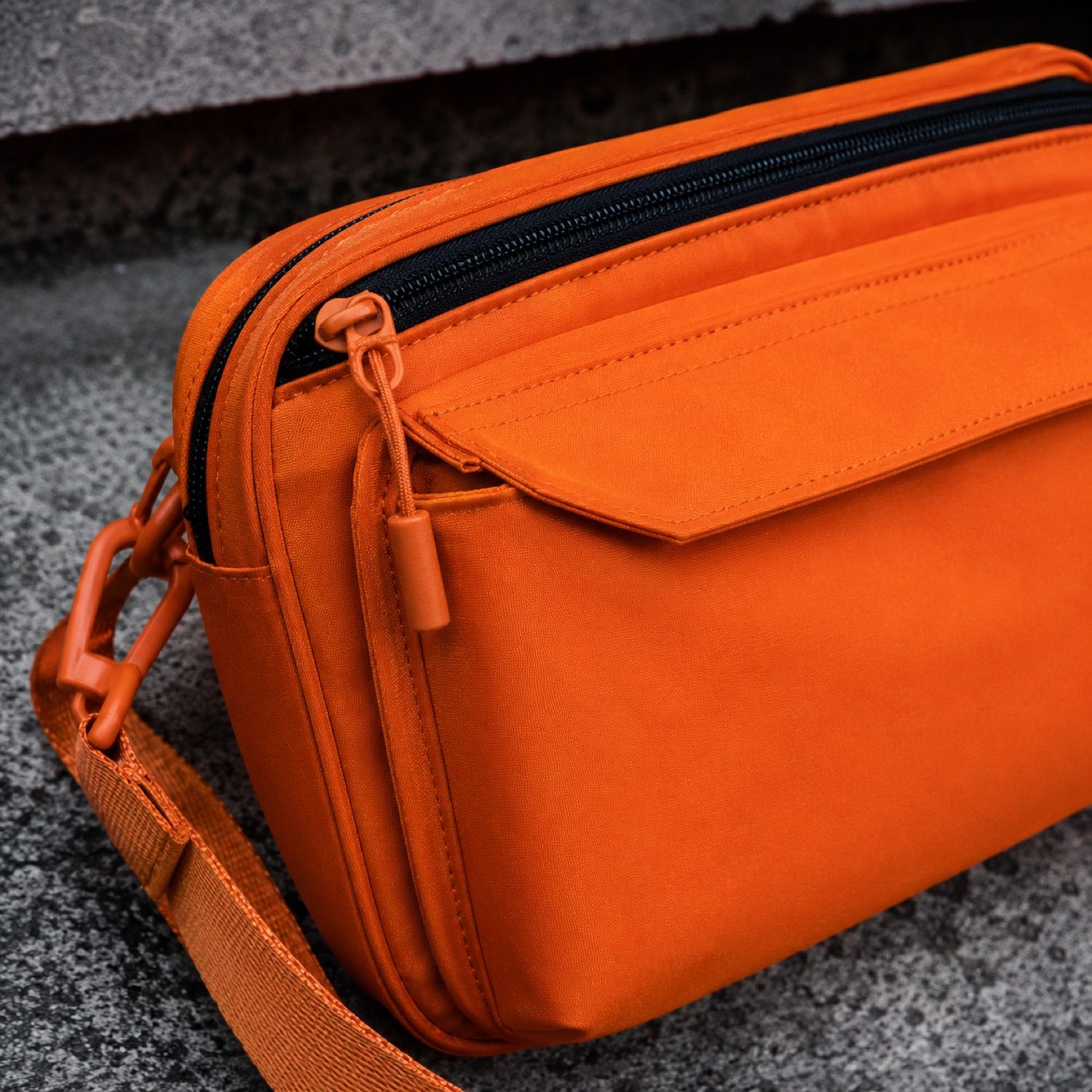 Drift phone pouch — Crossbody Bags by SH SNEAKERS. close detail of the fabric and finish.