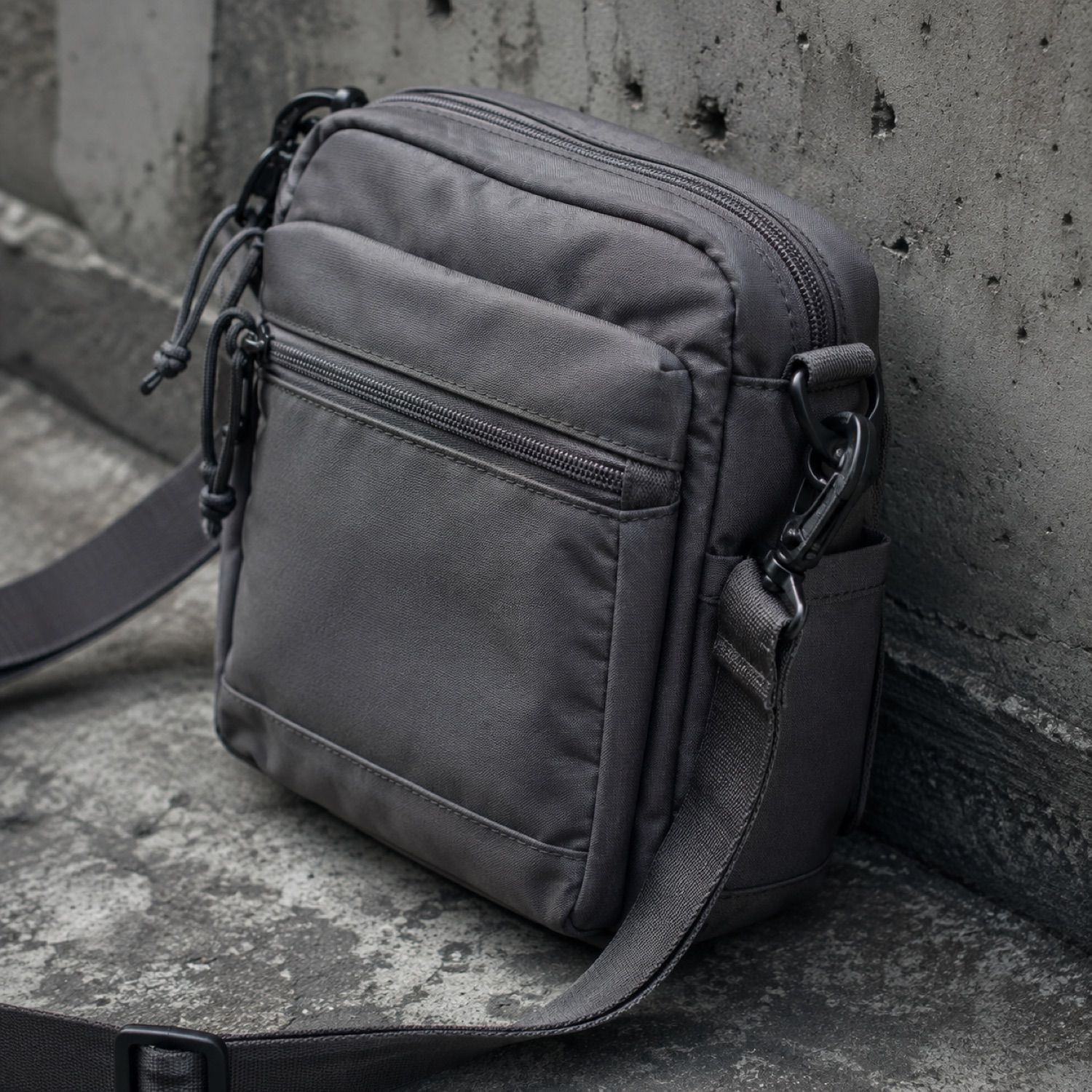 Metro mini crossbody pouch — Crossbody Bags by SH SNEAKERS. close detail of the fabric and finish.