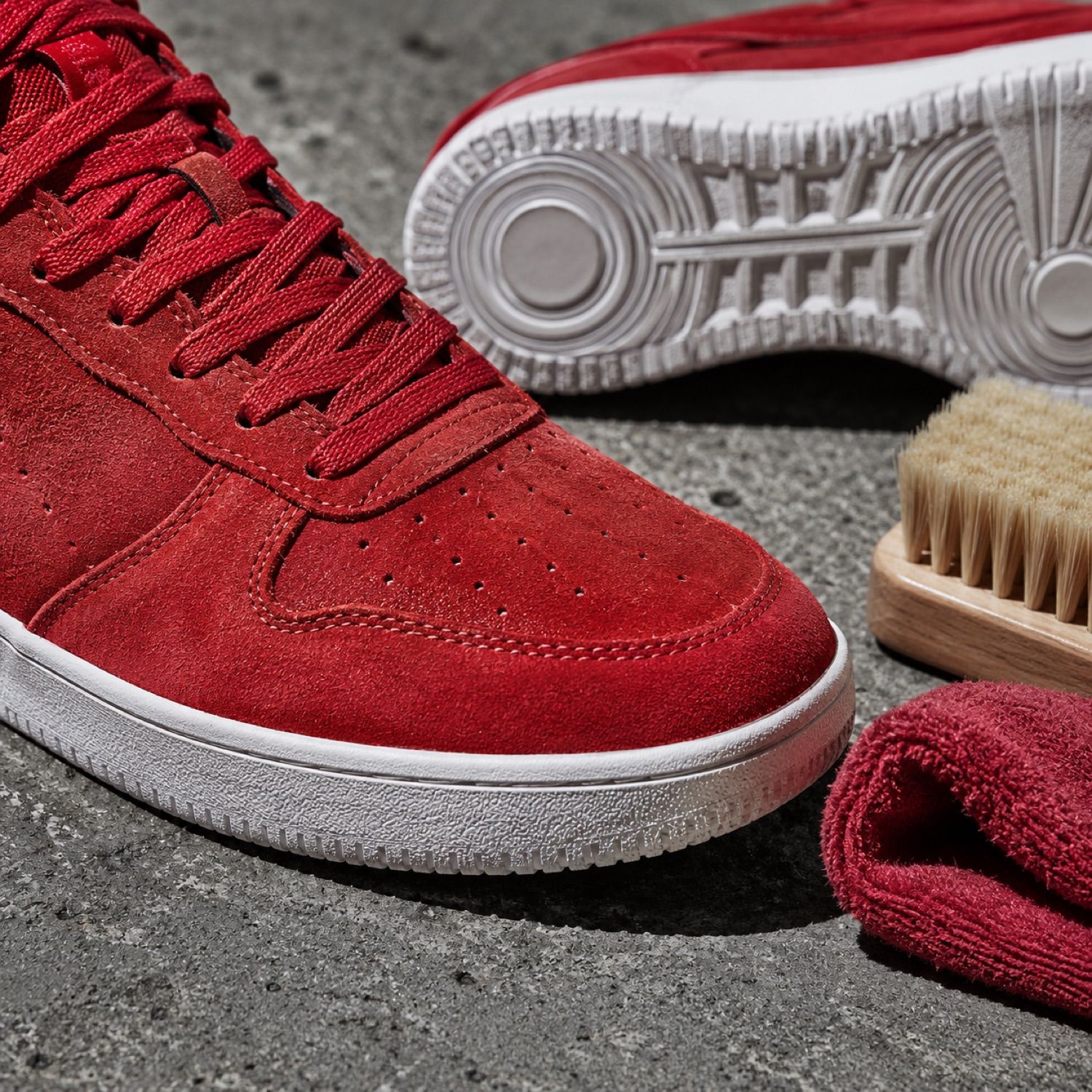 Block sole cleaner kit — Care Kits by SH SNEAKERS. close detail of the fabric and finish.