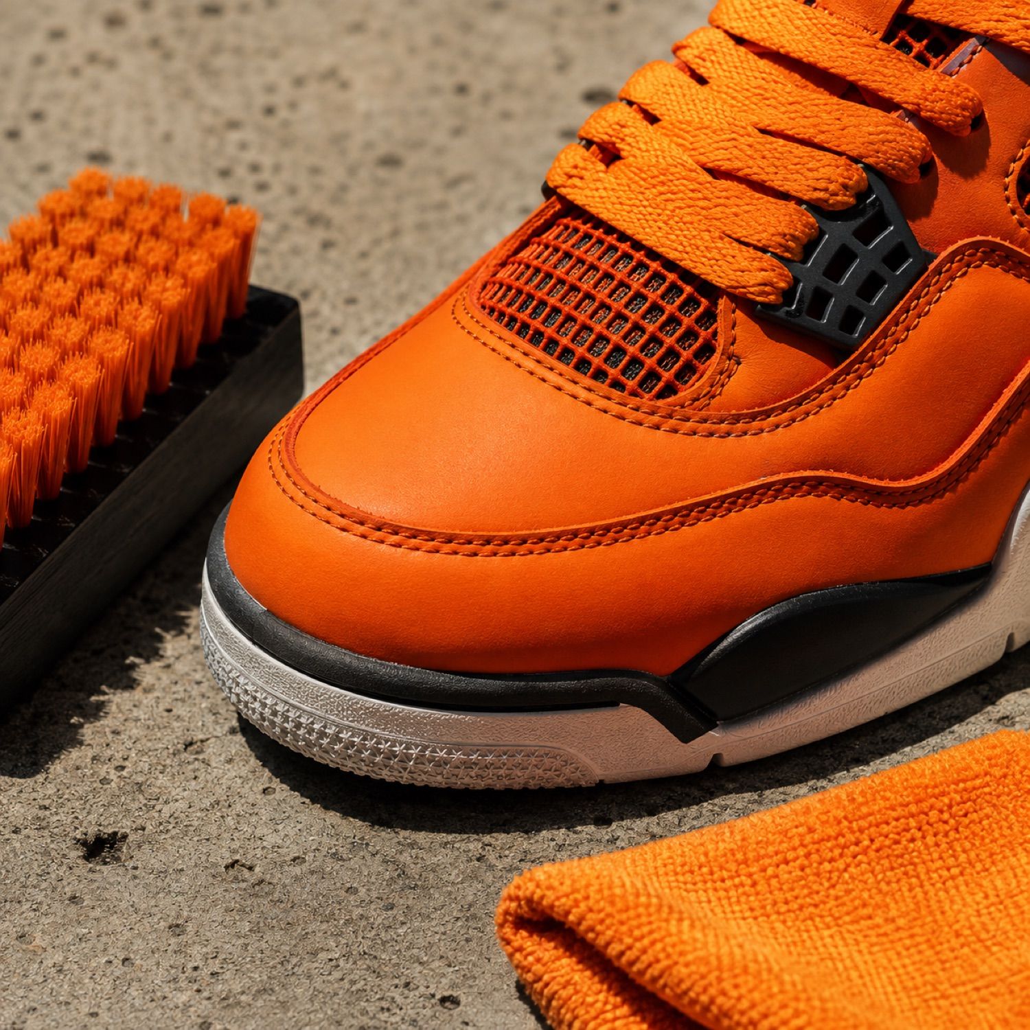 Core travel brush set — Care Kits by SH SNEAKERS. close detail of the fabric and finish.