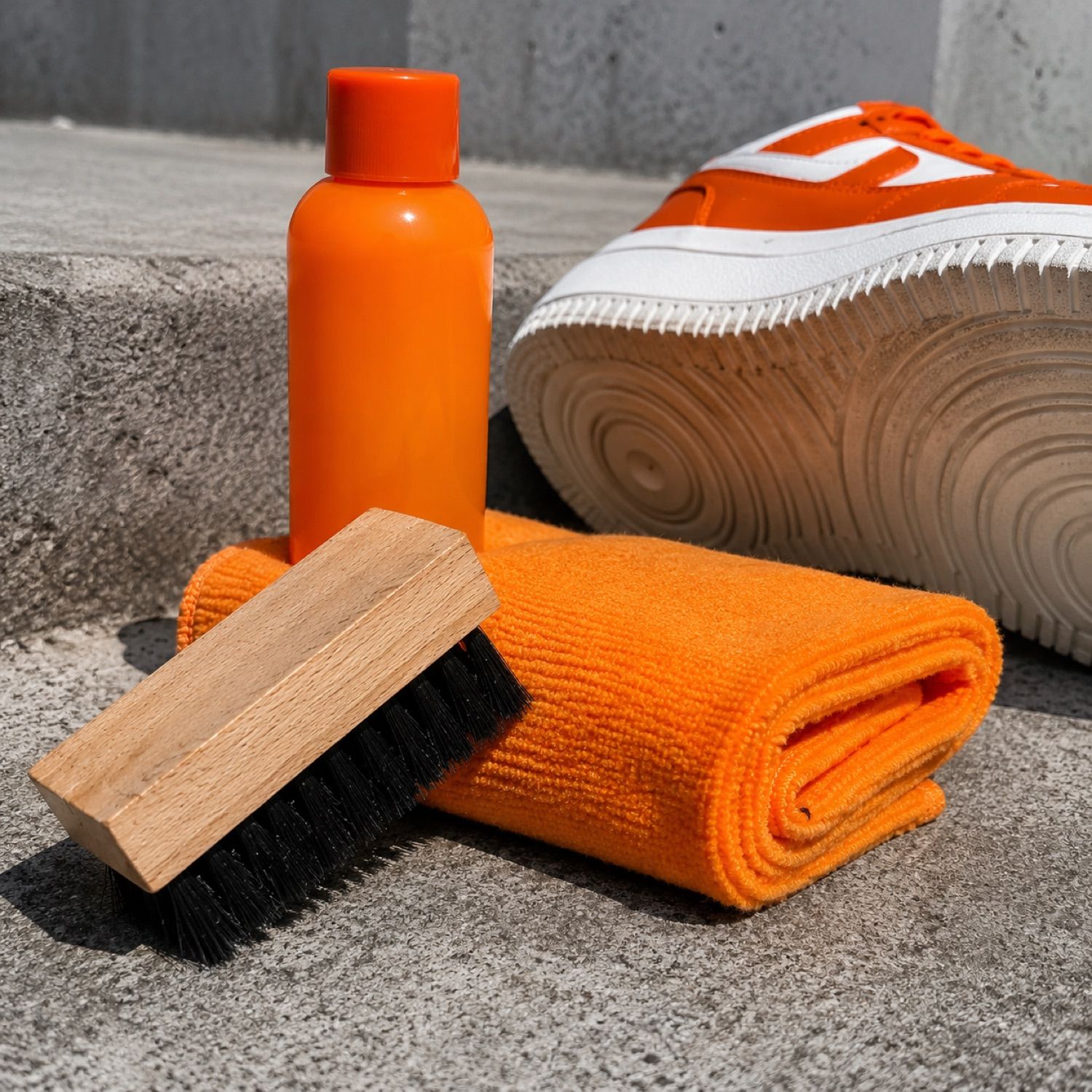 Core travel brush set — Care Kits by SH SNEAKERS. laid flat, full length.