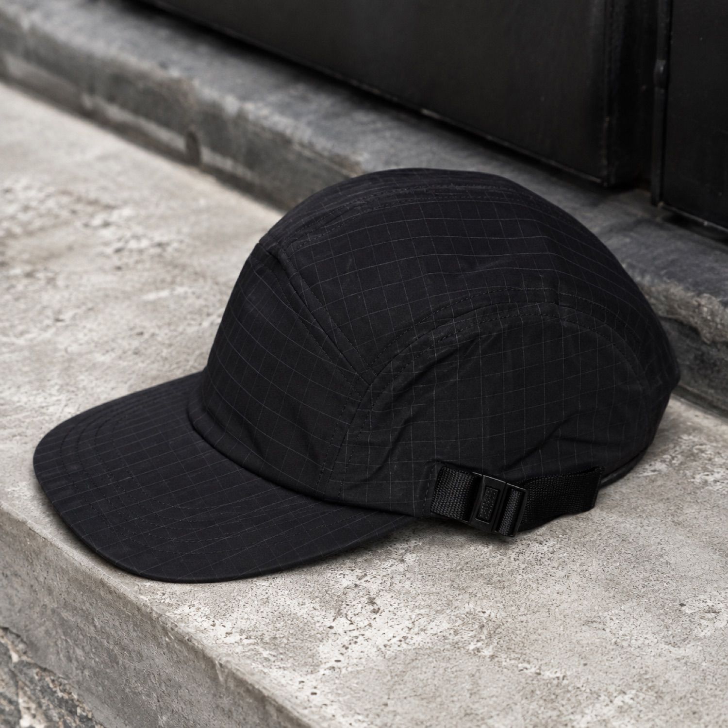 Core soft nylon cap — Caps by SH SNEAKERS. laid flat, full length.