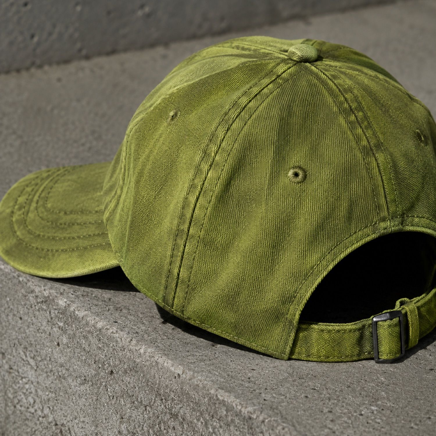 Rift soft nylon cap — Caps by SH SNEAKERS. close detail of the fabric and finish.