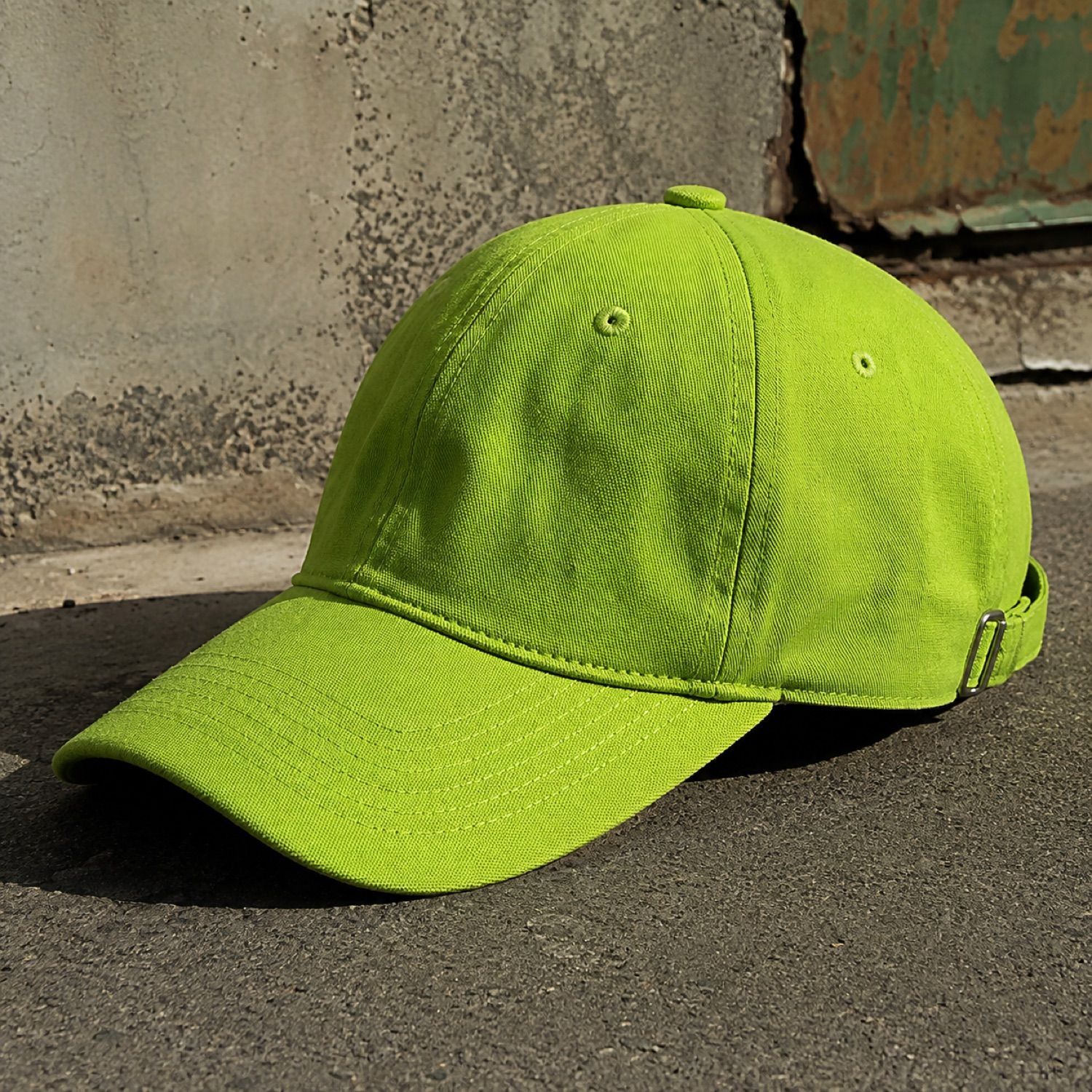 Core five panel cap — Caps by SH SNEAKERS. laid flat, full length.