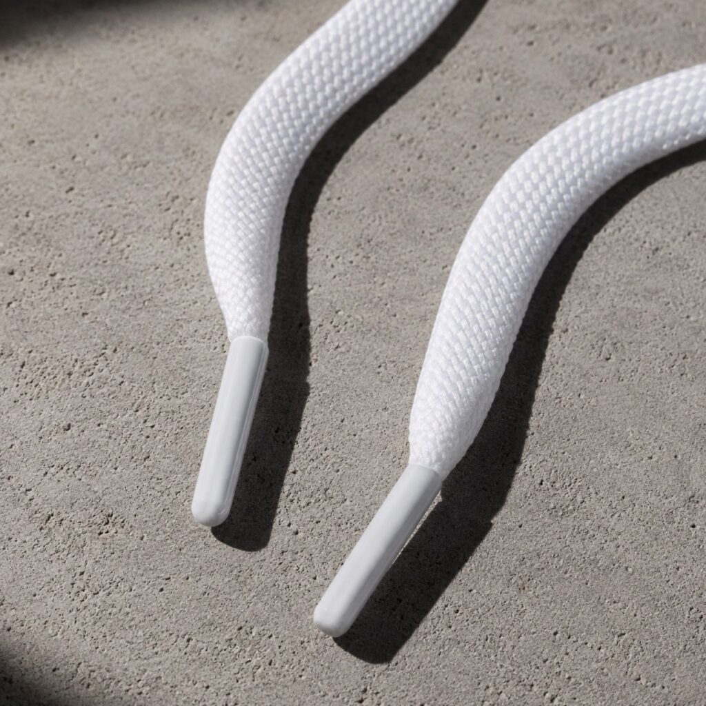 Tarmac waxed lace pair — Laces by SH SNEAKERS. product photograph on a white background.