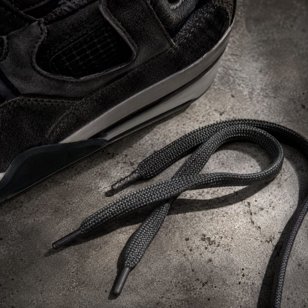 Quarry reflective lace pair — Laces by SH SNEAKERS. product photograph on a white background.