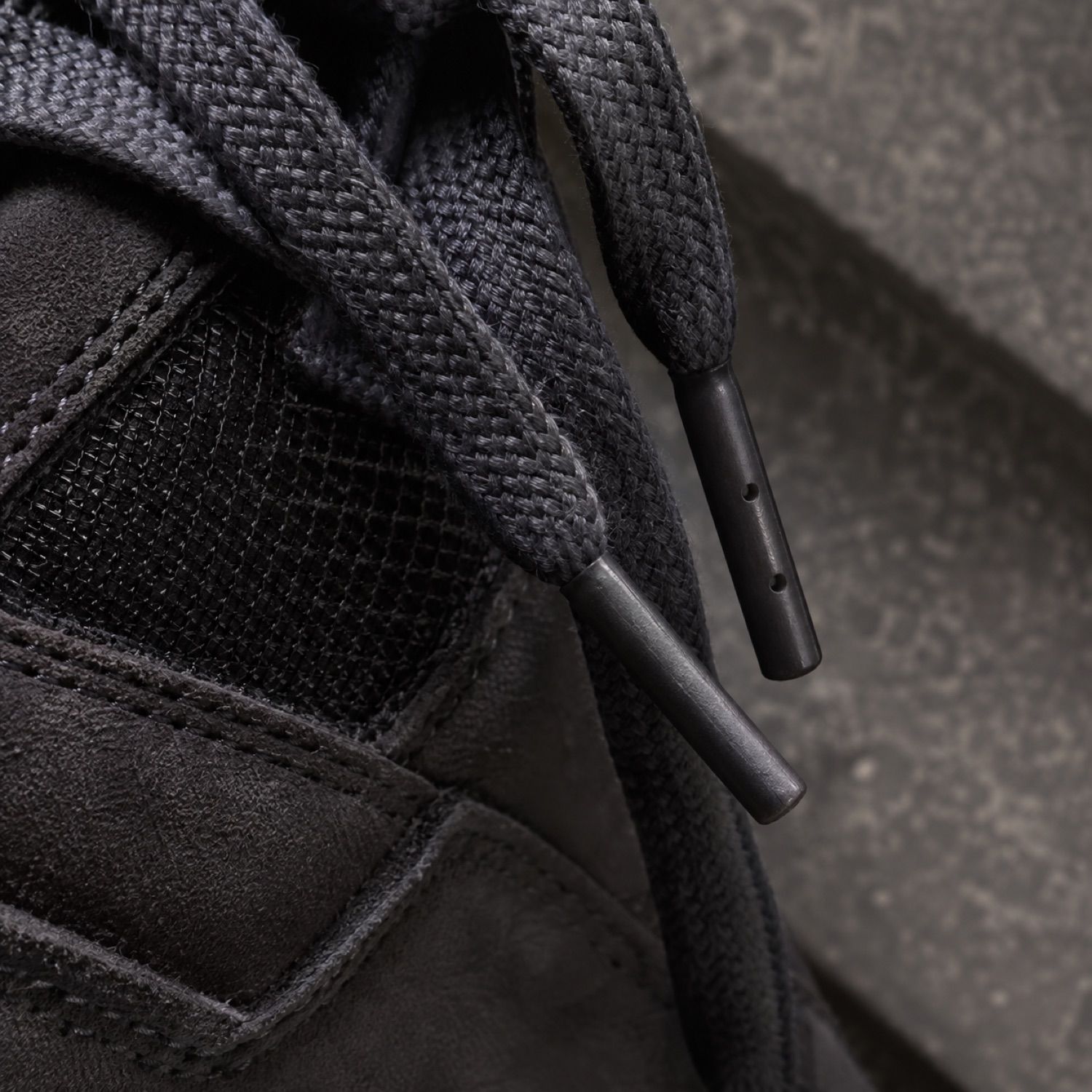Depot oval hiking lace — Laces by SH SNEAKERS. close detail of the fabric and finish.