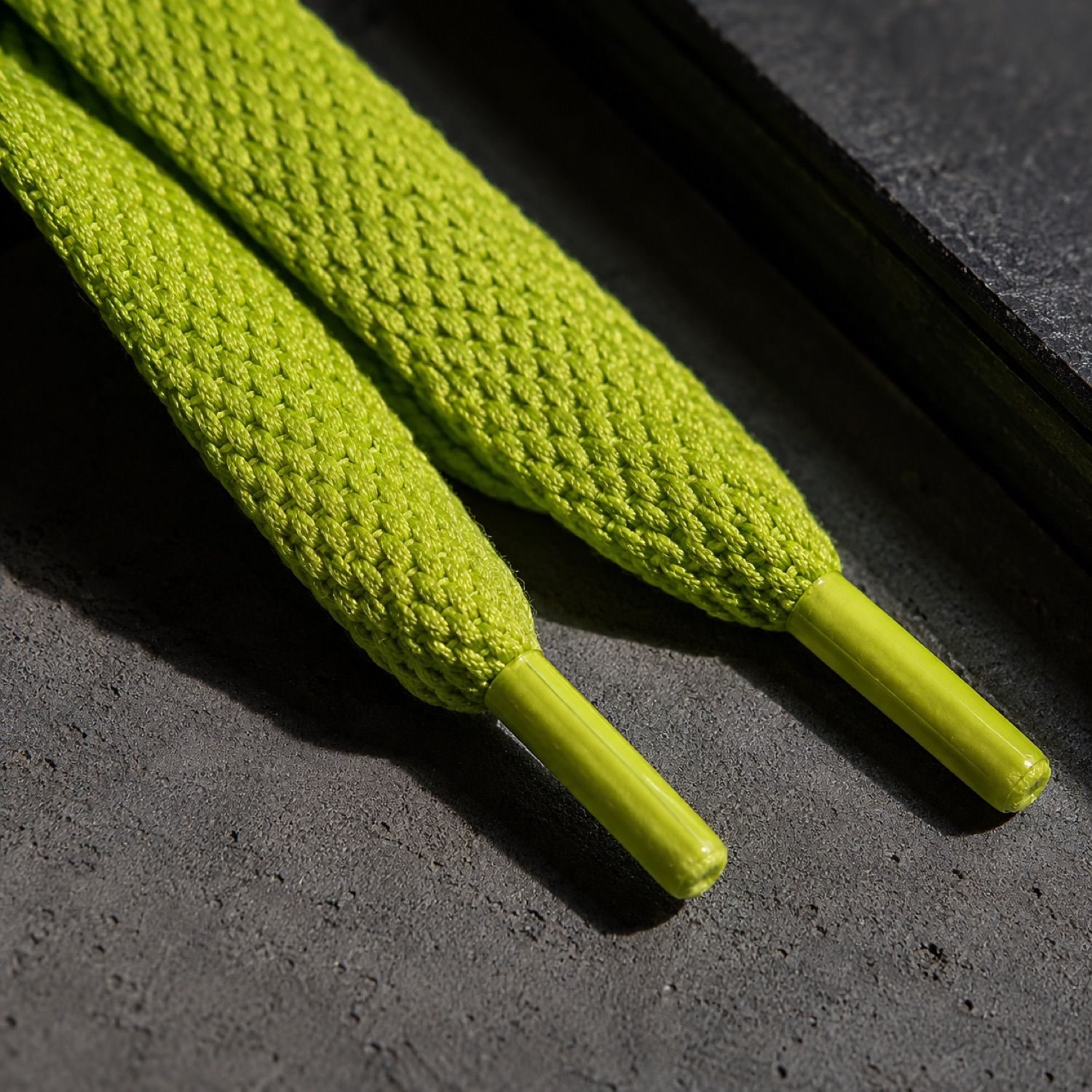 Core oval hiking lace — Laces by SH SNEAKERS. close detail of the fabric and finish.
