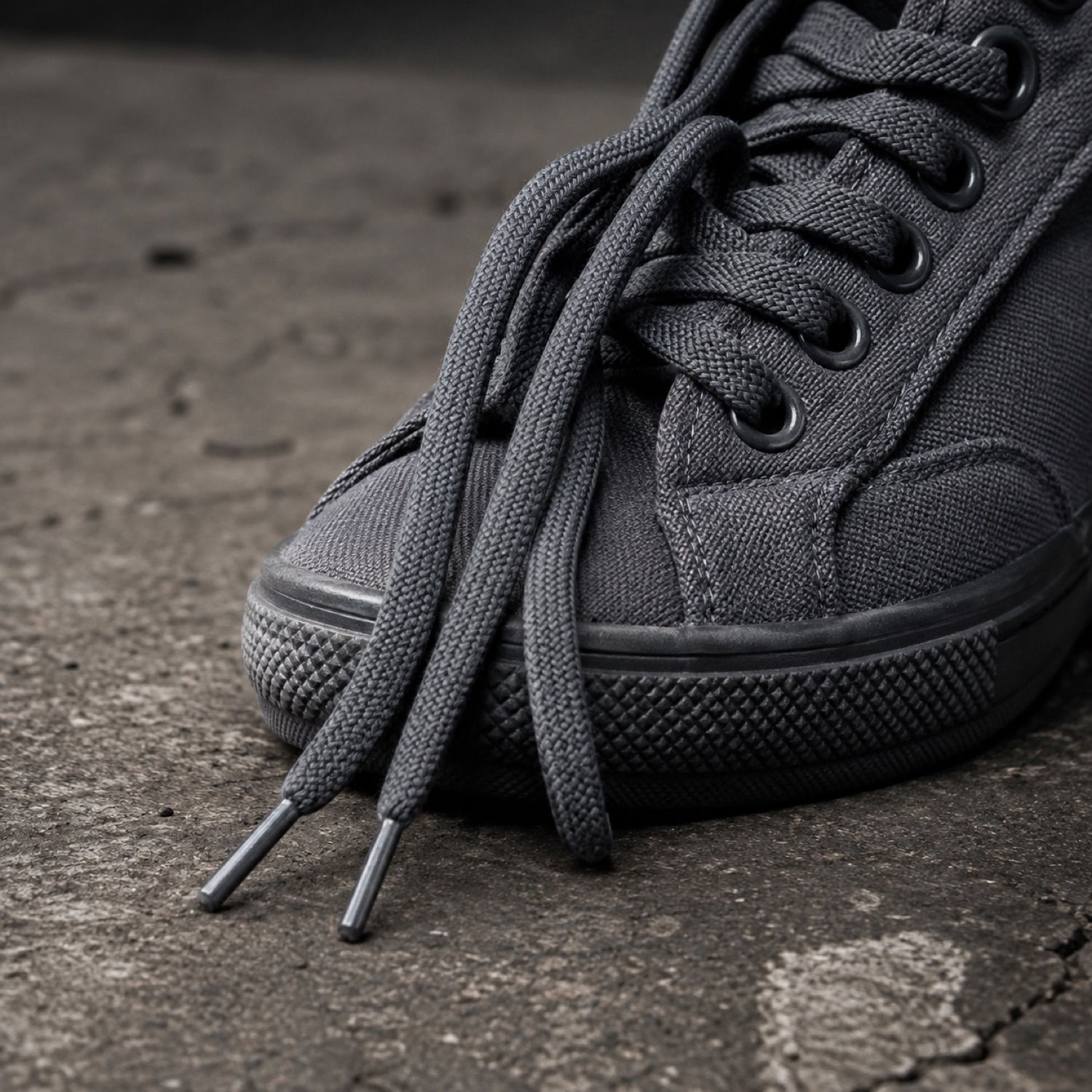 Field waxed lace pair — Laces by SH SNEAKERS. laid flat, full length.