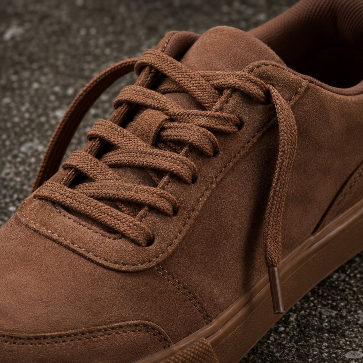 Block flat sneaker lace — Laces by SH SNEAKERS. laid flat, full length.
