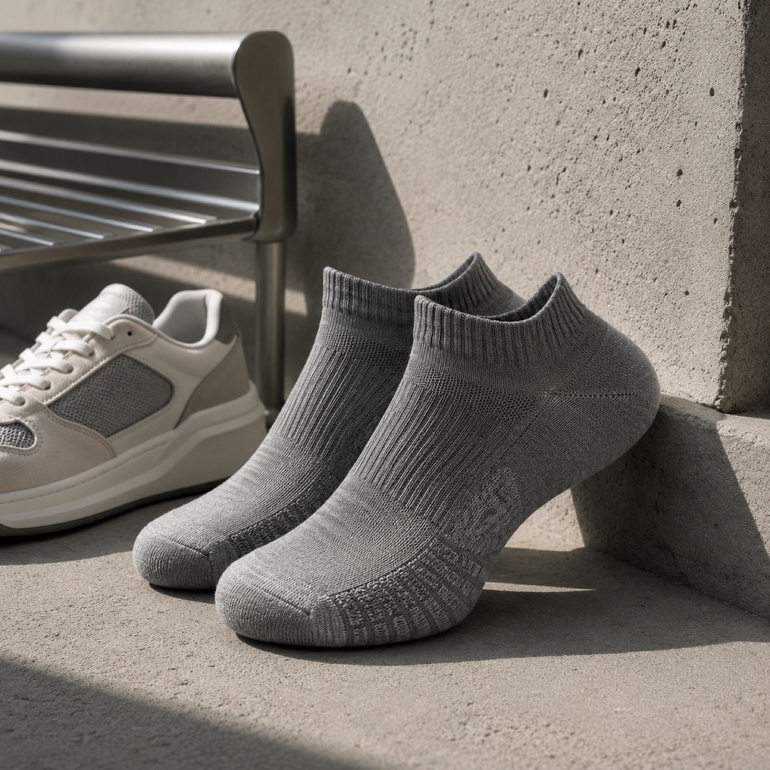 Field rib crew sock — Statement Socks by SH SNEAKERS. in use.