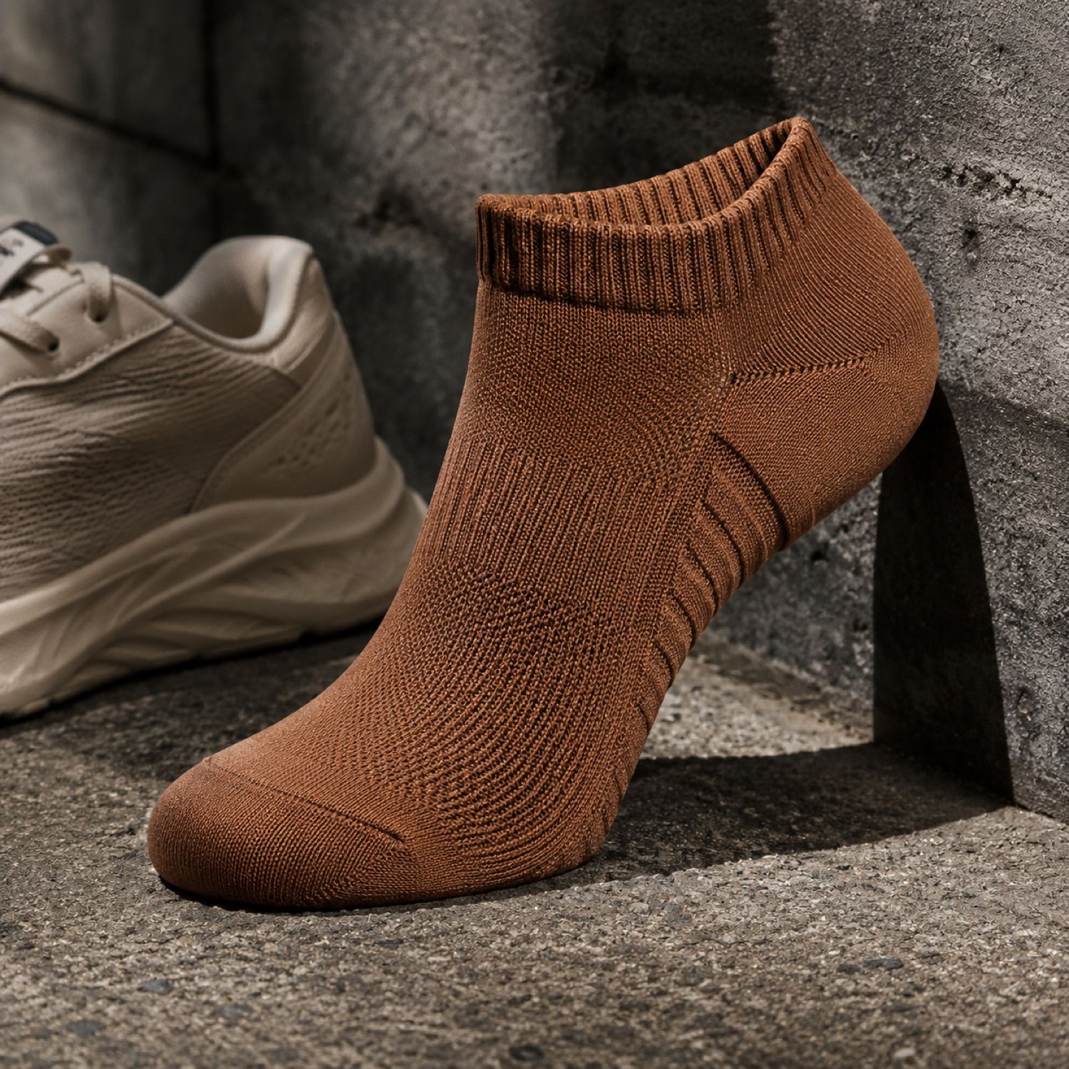 Drift mesh panel sock — Statement Socks by SH SNEAKERS. close detail of the fabric and finish.
