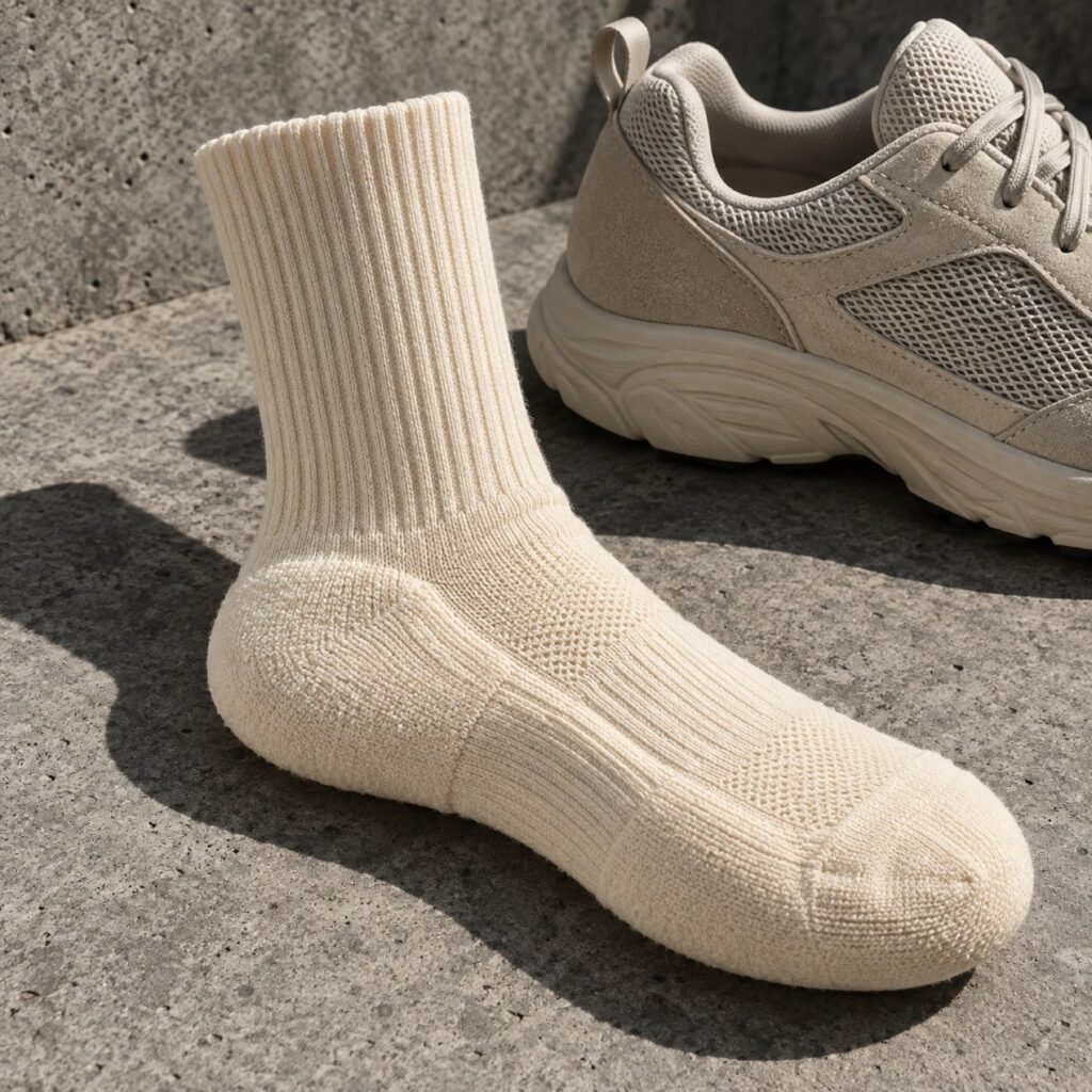 Block rib crew sock — Statement Socks by SH SNEAKERS. product photograph on a white background.