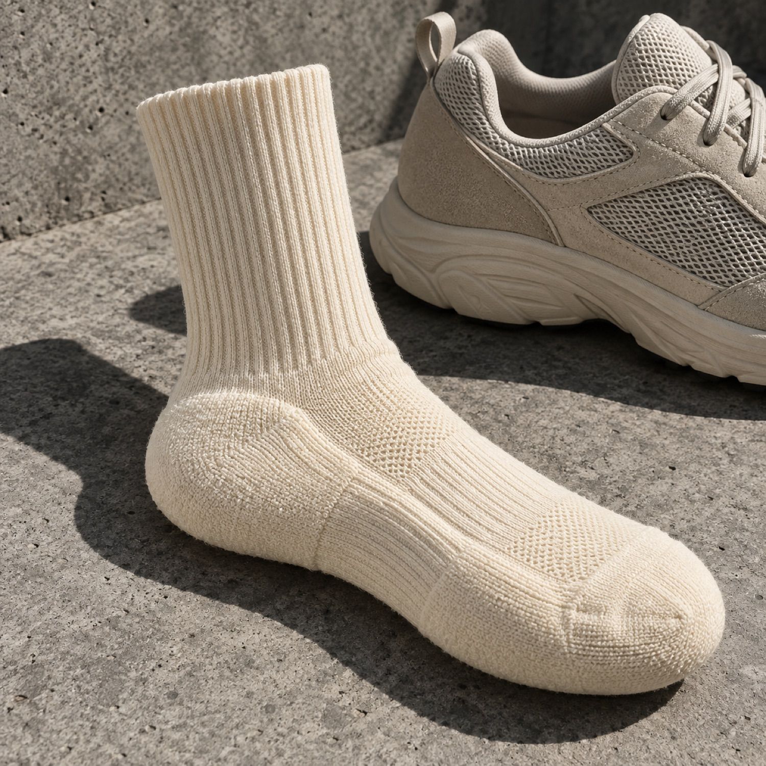 Block rib crew sock — Statement Socks by SH SNEAKERS. product photograph on a white background.