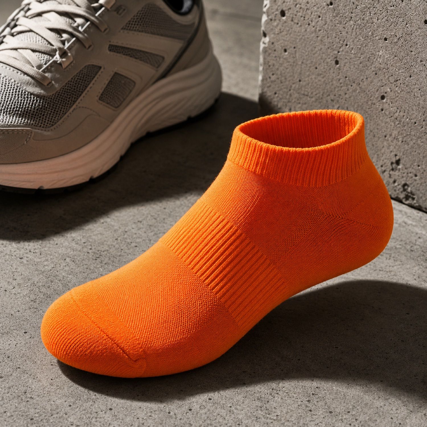 Slate mesh panel sock — Statement Socks by SH SNEAKERS. product photograph on a white background.
