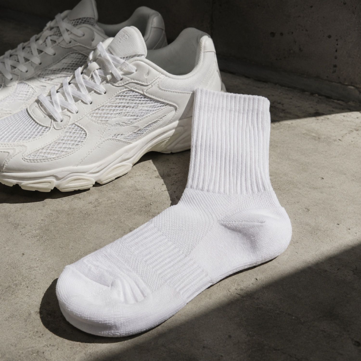 Cinder mesh panel sock — Statement Socks by SH SNEAKERS. product photograph on a white background.