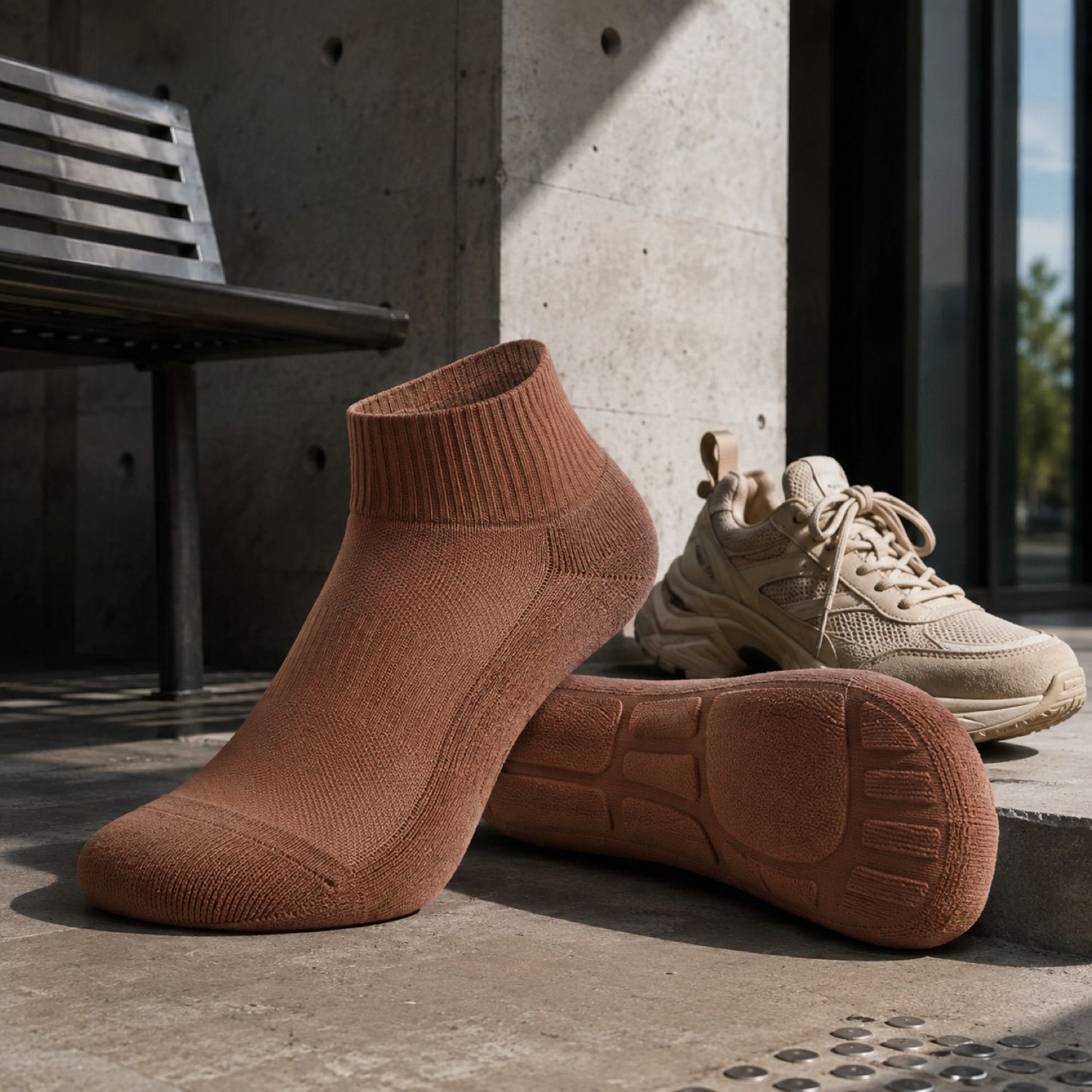 Drift heavy cushion sock — Statement Socks by SH SNEAKERS. in use.