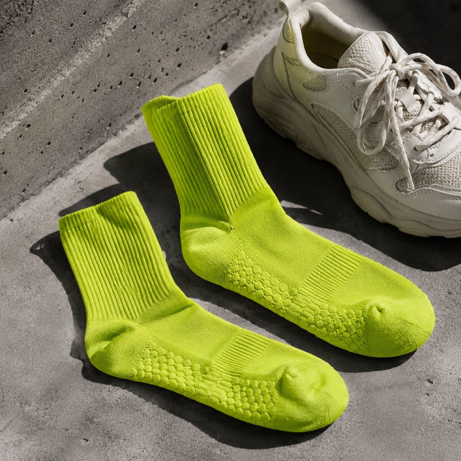 Vector heavy cushion sock — Statement Socks by SH SNEAKERS. product photograph on a white background.