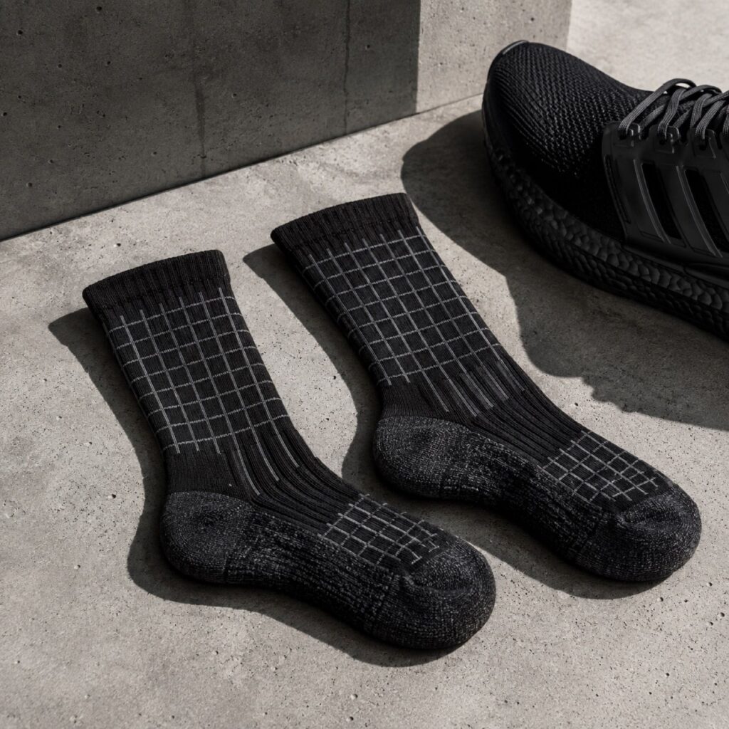 Northline mesh panel sock — Statement Socks by SH SNEAKERS. product photograph on a white background.
