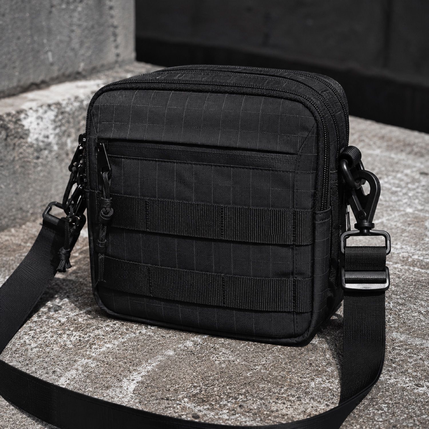 Beacon drawcord dust bag — Sneaker Storage by SH SNEAKERS. laid flat, full length.